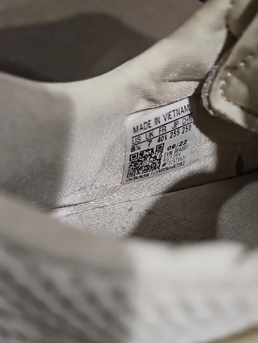 adidas Ozweego Cream White Mesh Athletic Sneakers